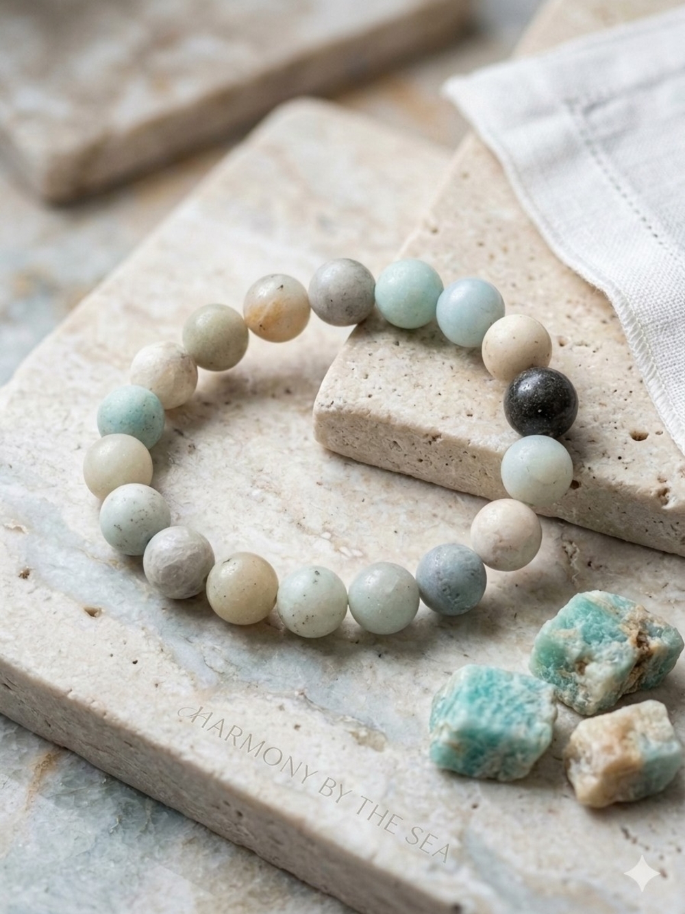Amazonite Beaded Stretch Bracelet -